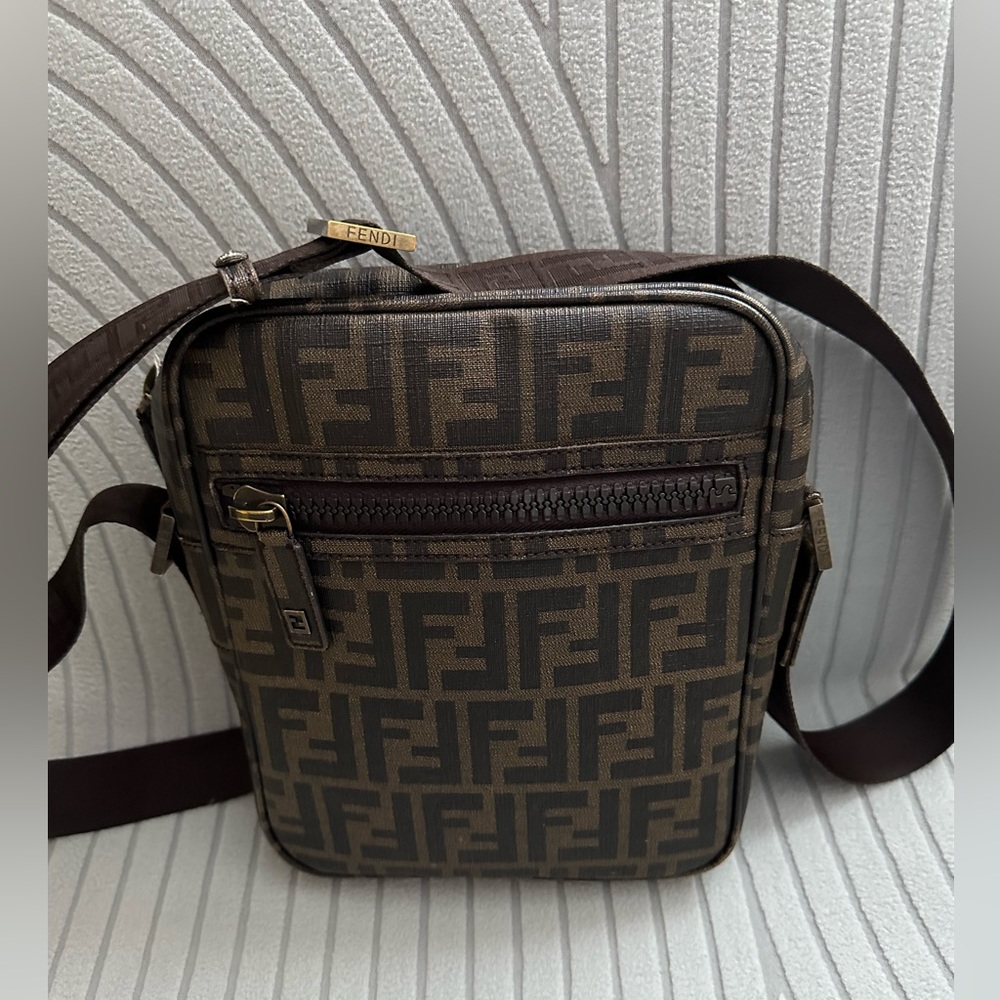 Fendi zucca messenger bag